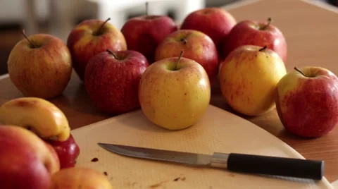 Pile of apples ready for squeezing Stock Footage 50255228