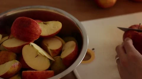 Pile of apples ready for squeezing Stock Footage 50255839