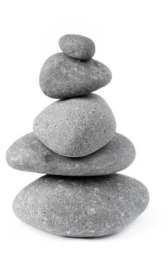 Pile of balanced rocks Stock Photos