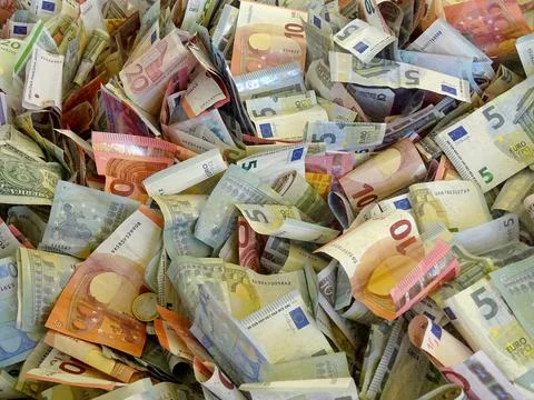 Pile of banknotes Foto stock