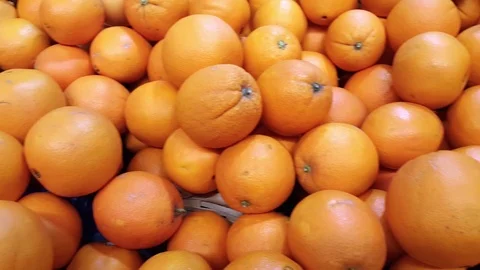 Pile of big orange, rotate motion Stock Footage 78763074