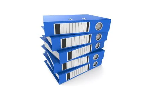 Pile of Binders Stock Illustration