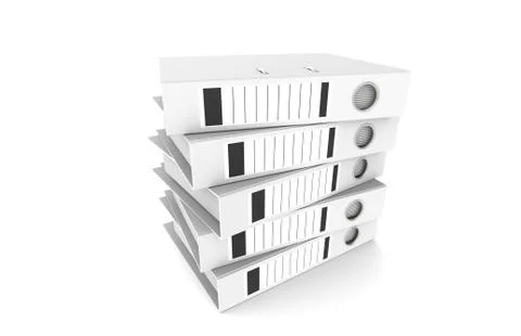 Pile of Binders. Stock Illustration