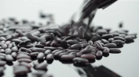A pile of black beans, shallow focus Stock Footage 54688025