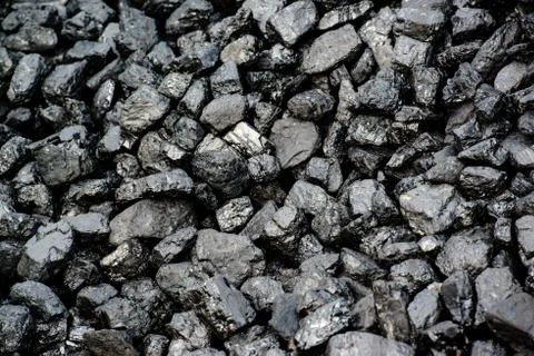 Pile Of Black Coal Stock Photos