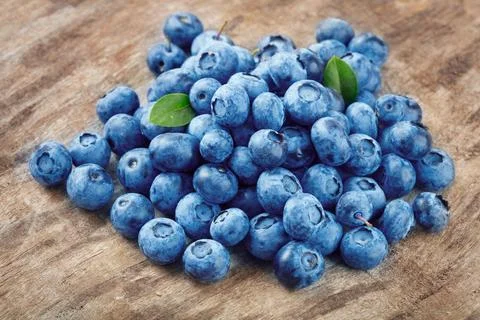 Pile of blueberries Stock Photos