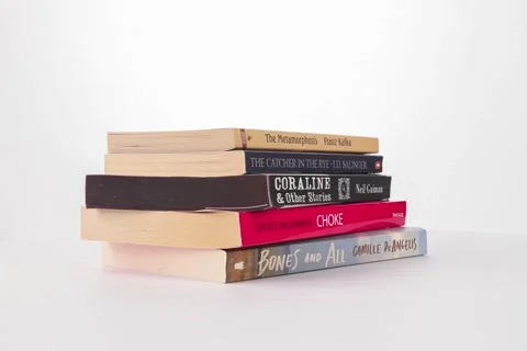 Pile of books Stock Footage 271369409