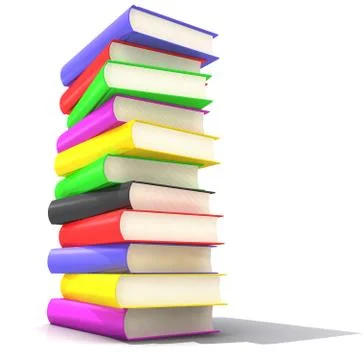 Pile of books Stock Illustration