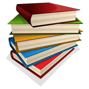 Pile of books Stock Illustration