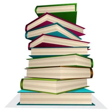 Pile of books Stock Illustration