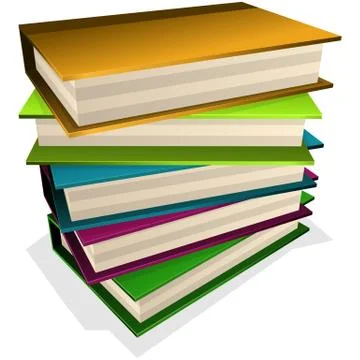 Pile of books Stock Illustration