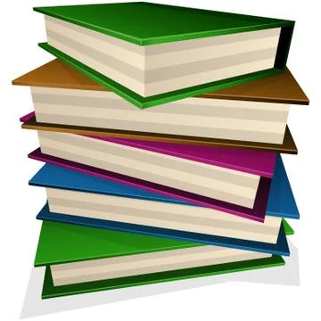 Pile of books Stock Illustration