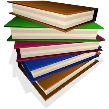 Pile of books Stock Illustration