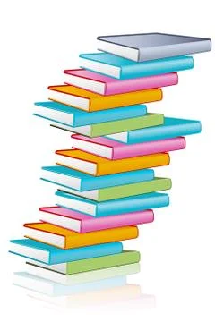 Pile of books Stock Illustration