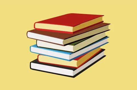Pile of Books Stock Illustration