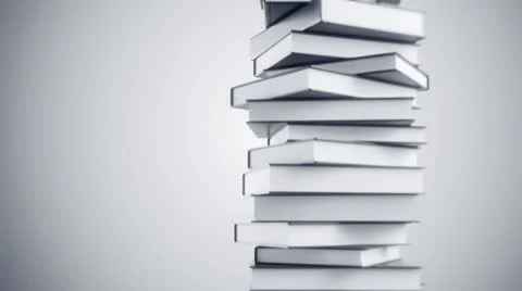Pile of books. Learning education, study and wisdom background. Loopable. Stock-Footage 21311028