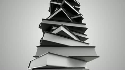 Pile of books. Learning education, study and wisdom background. Loopable. Stock-Footage 21515137