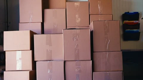 Pile of boxes Stock-Footage 331659315