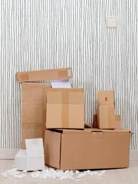 Pile of boxes Stock Photos