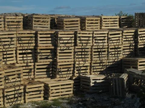 Pile of boxes Stock Photos