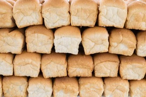 Pile of bread rolls Stock Photos