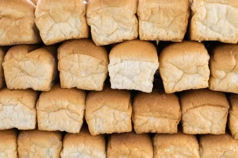 Pile of bread rolls Foto stock