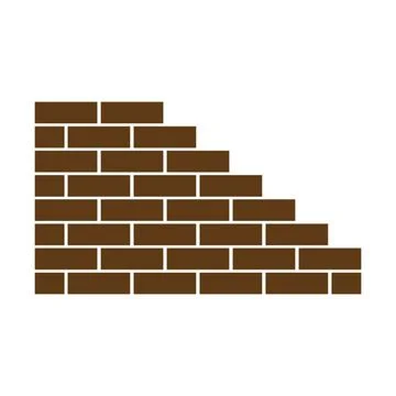 Pile of bricks icon Stock Illustration