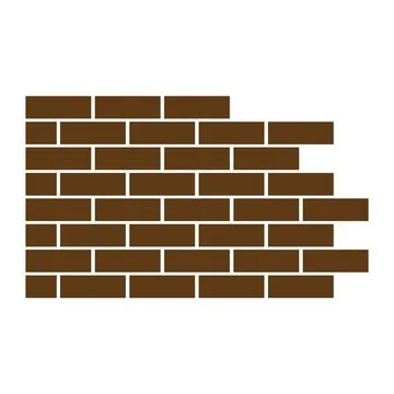 Pile of bricks icon Stock Illustration