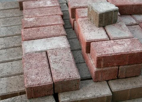 Pile of bricks Stock Photos