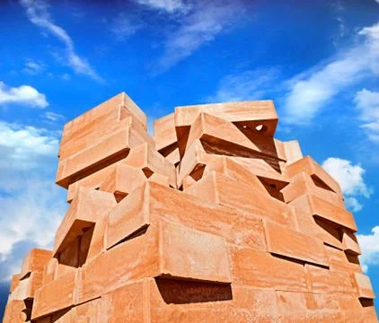 Pile of bricks Stock Photos