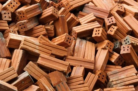 Pile of bricks Foto stock