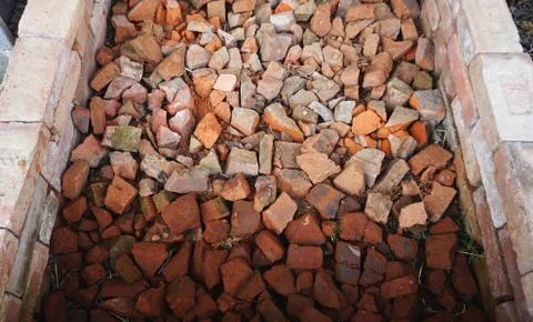 Pile of bricks Stock Photos
