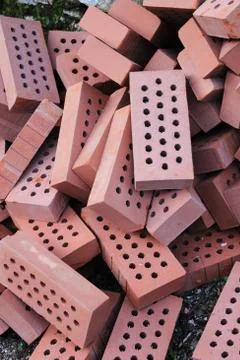 Pile of bricks Stock Photos