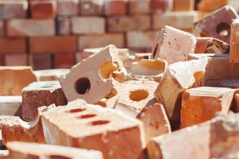 A pile of bricks Stock Photos