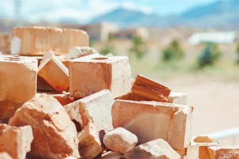 A pile of bricks Stock Photos
