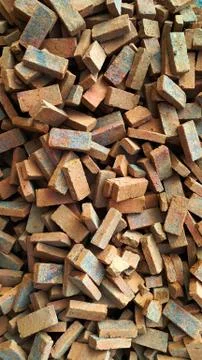 Pile of bricks Stock Photos