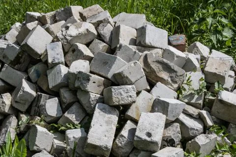 Pile of bricks Stock Photos