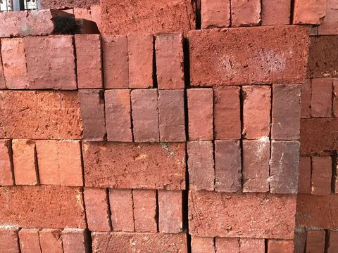 Pile of bricks Stock Photos