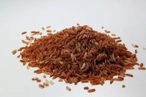 A pile of brown rice Stock Photos