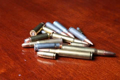 Pile of bullets Stock Photos