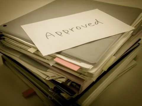 The Pile of Business Documents; Approved Stock Photos