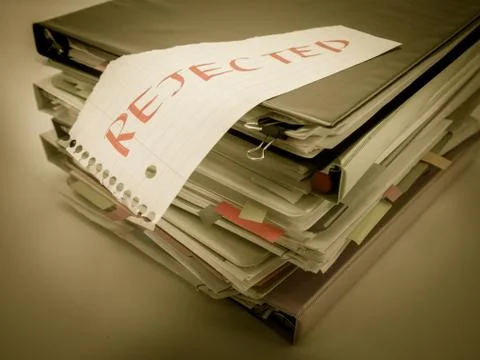 The Pile of Business Documents; Rejected Stock Photos
