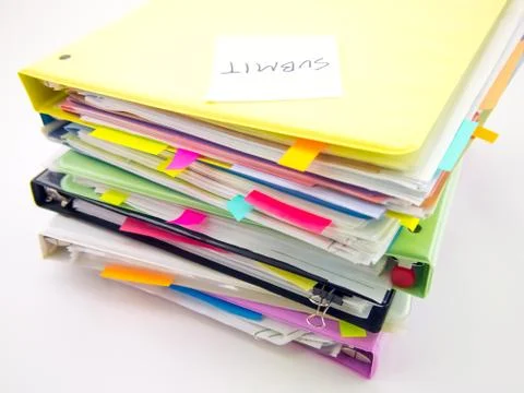 The Pile of Business Documents; Submit Foto stock