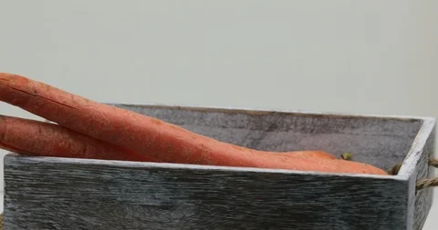 A pile of Carrots rotating on a table. Stock Footage 121046624