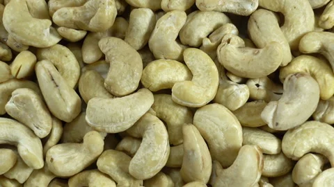 Pile cashew nuts as background. Video stock 134590116