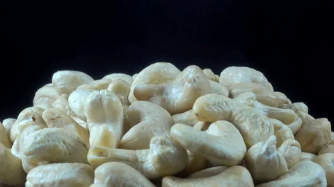 Pile of cashew nuts rotating Stock Footage 160895420
