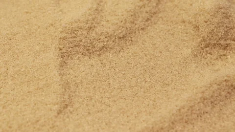 Pile of caster sugar grains rotating slowly, with a shallow depth of field Stock Footage 140581915