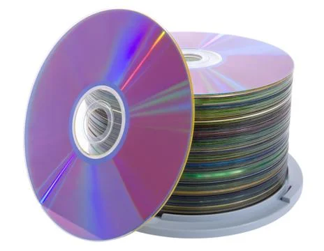 Pile of cd disks Stock Photos