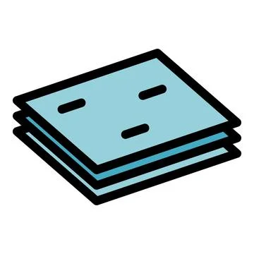 Pile cement icon vector flat Stock Illustration