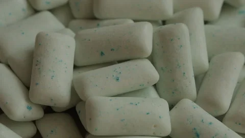 Pile of chewing gum background rotating macro Stock Footage 285930838